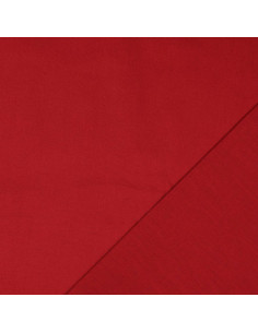 Tessuto cotone cretonne unito - Rosso scuro 2