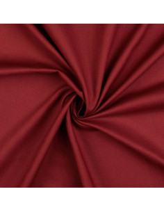 Tessuto cotone cretonne tinta unita - Bordeaux