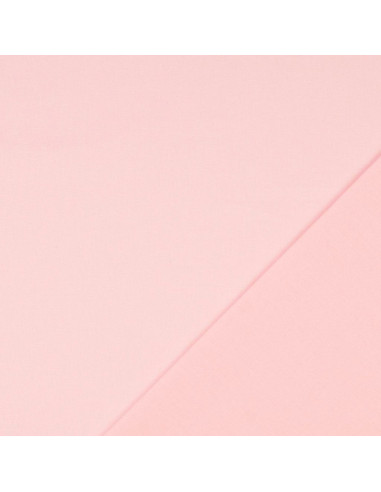 Tessuto cotone cretonne unito - Rosa chiaro