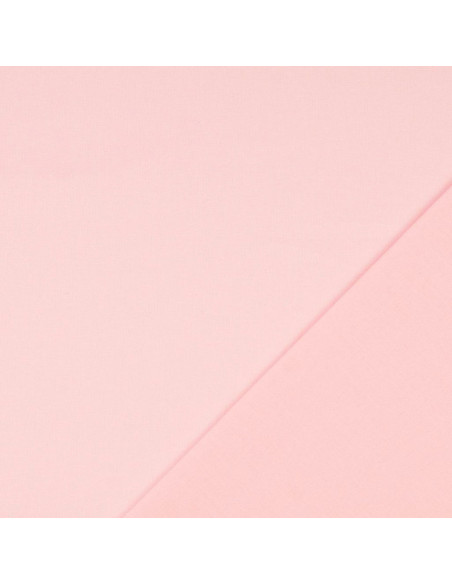 Tessuto cotone cretonne unito - Rosa chiaro