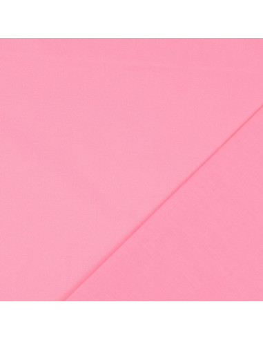 Tessuto cotone cretonne tinta unita - Rosa