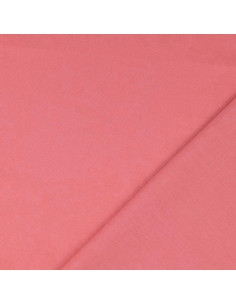 Tessuto cotone cretonne tinta unita - Corallo 2