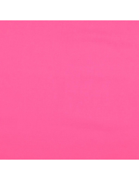 Tessuto cotone cretonne tinta unita - Rosa vivo