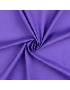 Tessuto cotone cretonne tinta unita - Viola Ametista