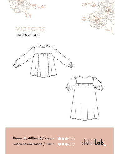 Modello di abito, camicetta Victoire - Joli Lab