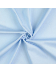 Tessuto cotone cretonne unito - Azzurro cielo