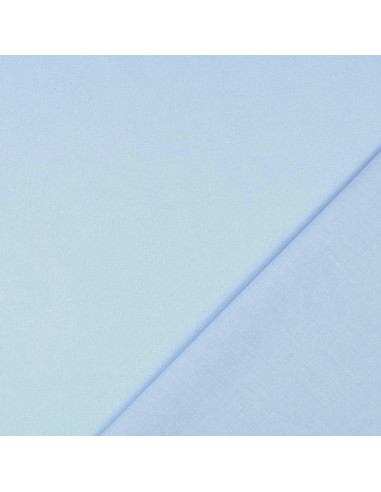 Tessuto cotone cretonne unito - Azzurro cielo