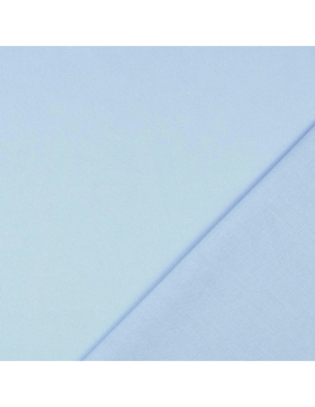 Tessuto cotone cretonne unito - Azzurro cielo