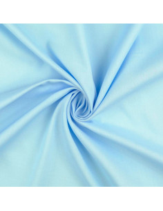 Tessuto cotone cretonne tinta unita - Azzurro pastello
