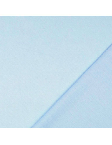 Tessuto cotone cretonne tinta unita - Azzurro pastello