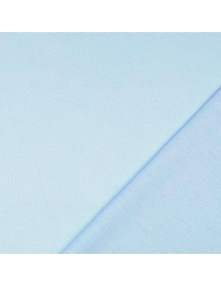 Tessuto cotone cretonne tinta unita - Azzurro pastello
