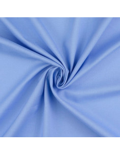 Tessuto cotone cretonne tinta unita - Blu carrozza