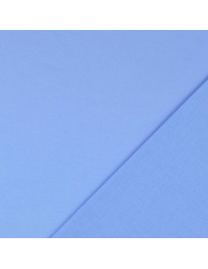 Tessuto cotone cretonne tinta unita - Blu carrozza 2