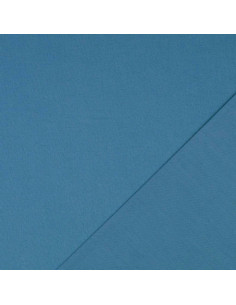 Tessuto cotone cretonne tinta unita - Blu grigio 2