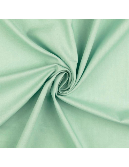 Tessuto cotone cretonne tinta unita - Verde menta