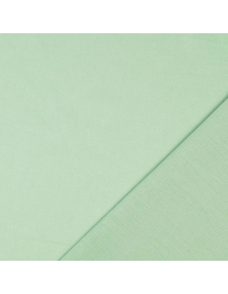 Tessuto cotone cretonne tinta unita - Verde menta