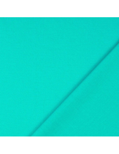 Tessuto cotone cretonne tinta unita - Blu pacifico