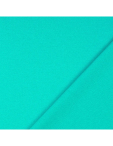 Tessuto cotone cretonne tinta unita - Blu pacifico