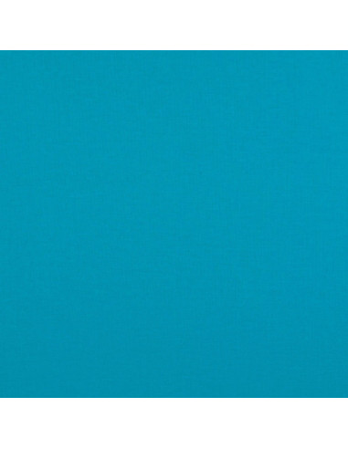 Tessuto cotone cretonne unito - Blu turchese