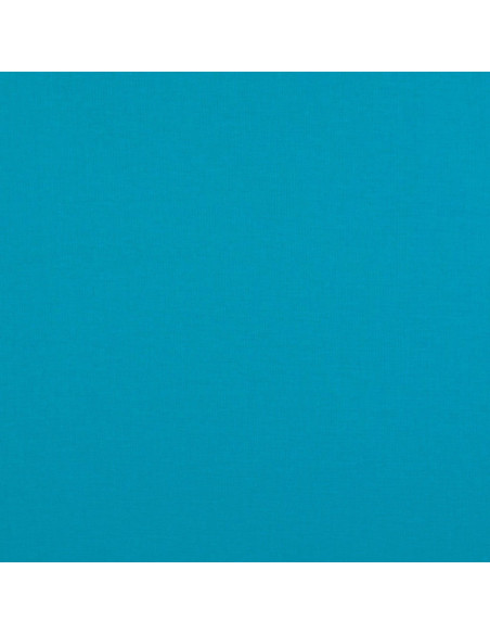 Tessuto cotone cretonne unito - Blu turchese