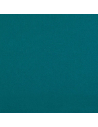 Tessuto cotone cretonne tinta unita - Blu petrolio