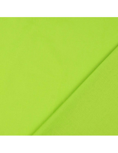 Tessuto cotone cretonne tinta unita - Verde mela
