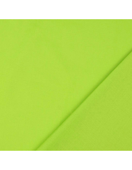Tessuto cotone cretonne tinta unita - Verde mela