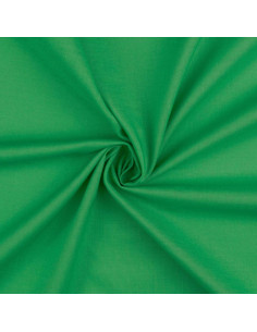 Tessuto cotone cretonne tinta unita - Verde prato