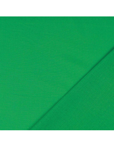 Tessuto cotone cretonne tinta unita - Verde prato