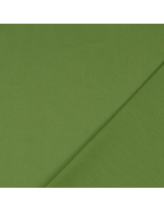 Tessuto cotone cretonne tinta unita - Verde oliva 2