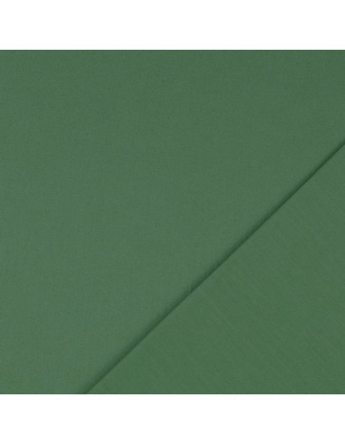 Tessuto cotone cretonne tinta unita - Verde asparago