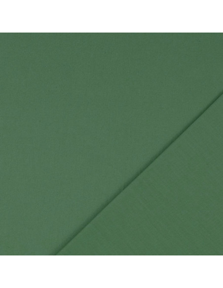 Tessuto cotone cretonne tinta unita - Verde asparago