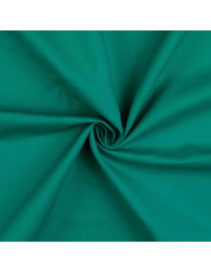 Tessuto cotone cretonne tinta unita - Verde giada