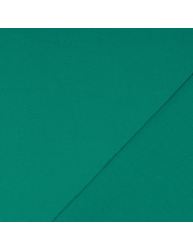 Tessuto cotone cretonne tinta unita - Verde giada