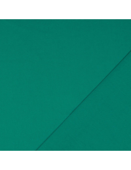 Tessuto cotone cretonne tinta unita - Verde giada
