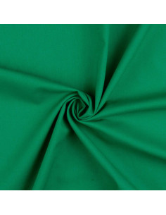 Tessuto cotone cretonne tinta unita - Verde