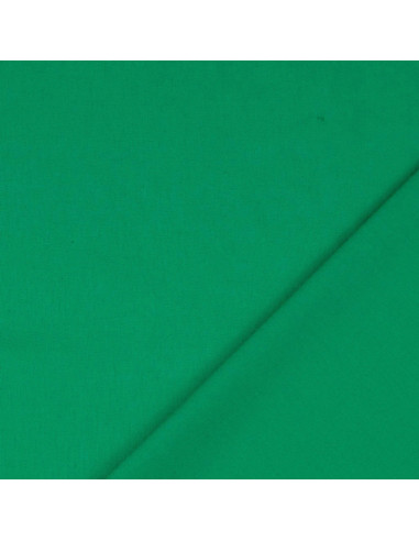 Tessuto cotone cretonne tinta unita - Verde