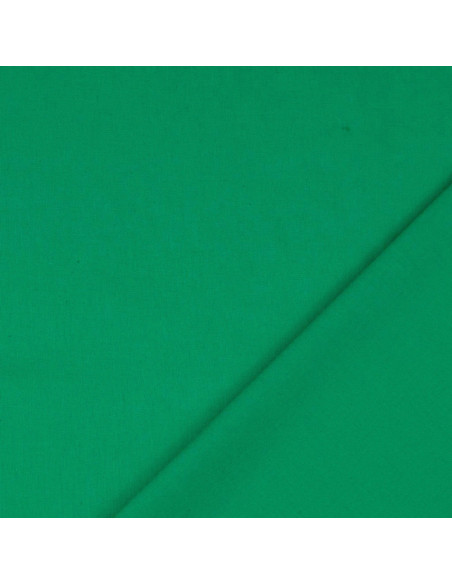 Tessuto cotone cretonne tinta unita - Verde