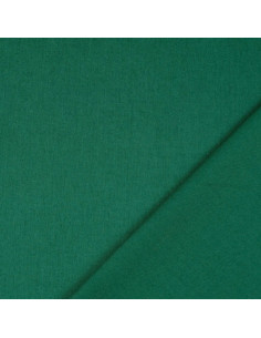 Tessuto cotone cretonne tinta unita - Verde scuro 2