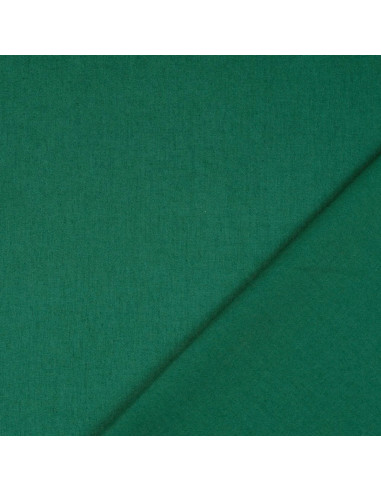 Tessuto cotone cretonne tinta unita - Verde scuro