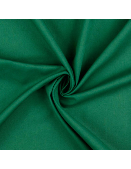 Tessuto cotone cretonne tinta unita - Verde abete