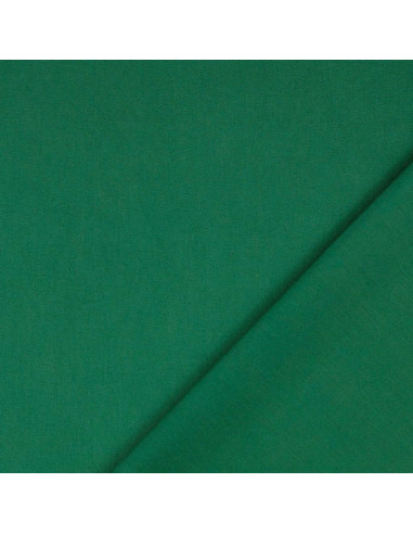 Tessuto cotone cretonne tinta unita - Verde abete
