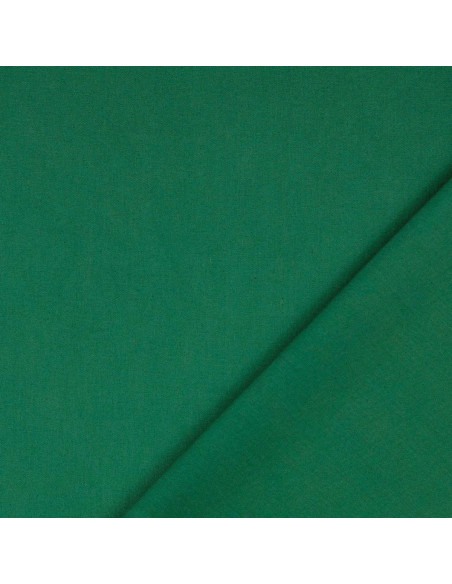 Tessuto cotone cretonne tinta unita - Verde abete