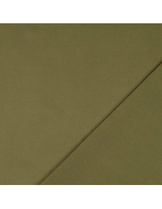 Tessuto cotone cretonne tinta unita - Verde militare 2