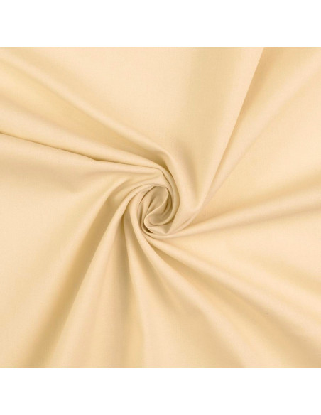 Tessuto cotone cretonne unito - Beige chiaro