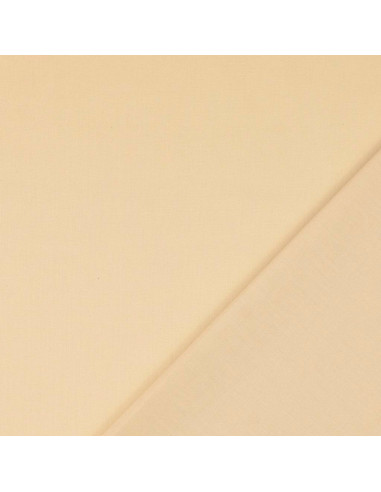 Tessuto cotone cretonne unito - Beige chiaro