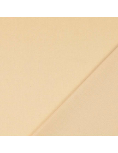 Tessuto cotone cretonne unito - Beige chiaro