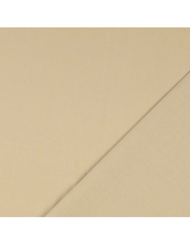 Tessuto cotone cretonne tinta unita - Greige