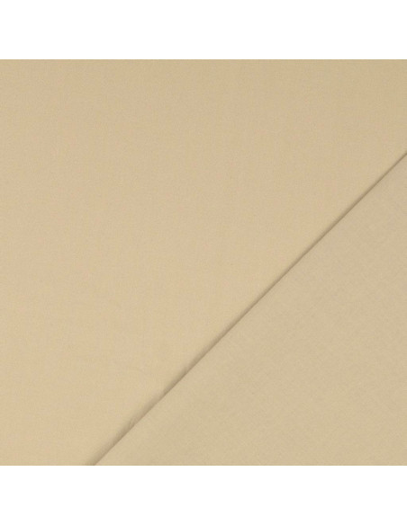 Tessuto cotone cretonne tinta unita - Greige
