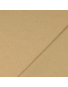 Tessuto cotone cretonne tinta unita - Seppia 2